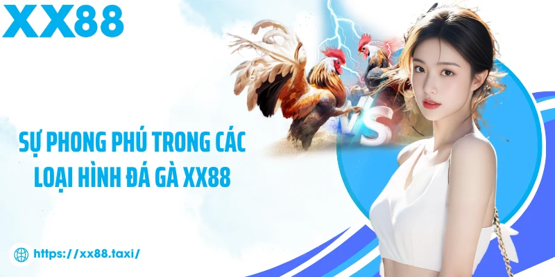 Sự phong phú trong các loại hình đá gà XX88
